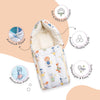 Jungle Party 100%Cotton Carrier Nest cum sleeping bag 0 - 3 Months Lightweight