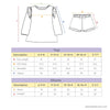 100% Cotton Full Sleeve Girl Top & Shorts Off, white - Blue