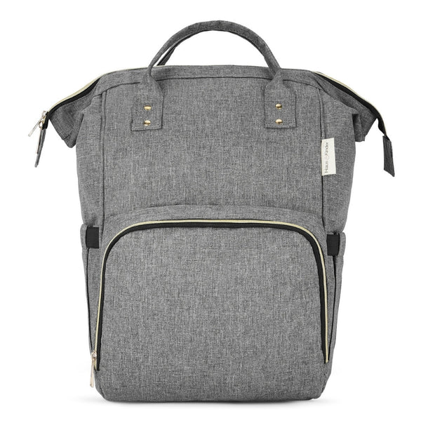 Grey Chic Diaper Bag Backpack (Capacity - 20L)