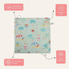 Tropical Twist 100% Cotton Pack of 5 Wash Cloth 0 - 12 Months