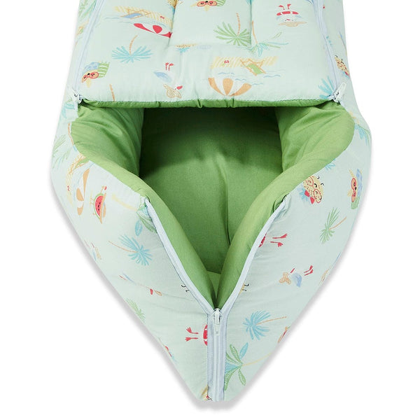 Sunny Citrus Splash 100% Cotton Carrier Nest cum sleeping bag 0 - 3 Months Lightweight