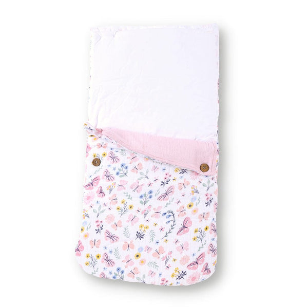 Butterfly Garden Muslin Carrier Nest / sleeping bag , 0-12 Months