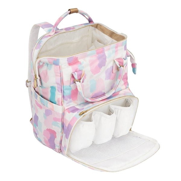 Color Splash, Art on Canvas - Chic Diaper Bag Backpack for New Moms