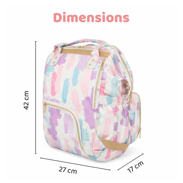 Color Splash, Art on Canvas - Chic Diaper Bag Backpack for New Moms
