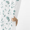 Blooming Roses Aqua Curtain Set