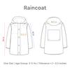 Clear Sky Kids Raincoat with inbuilt Backpack Extension, Clear Blue (2-5Y)