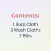 Tropical twist 100% Cotton pack of 6 feeding essential 0 - 3 Months