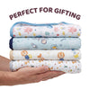 Spacewalk 100% Cotton Muslin Reversible Blanket for New Born Baby| 0-2 Years