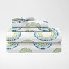 Radiant Circles 100% Cotton Double Bedsheet, 144 TC
