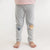 100% Cotton Full Length Girl Leggings, Grey