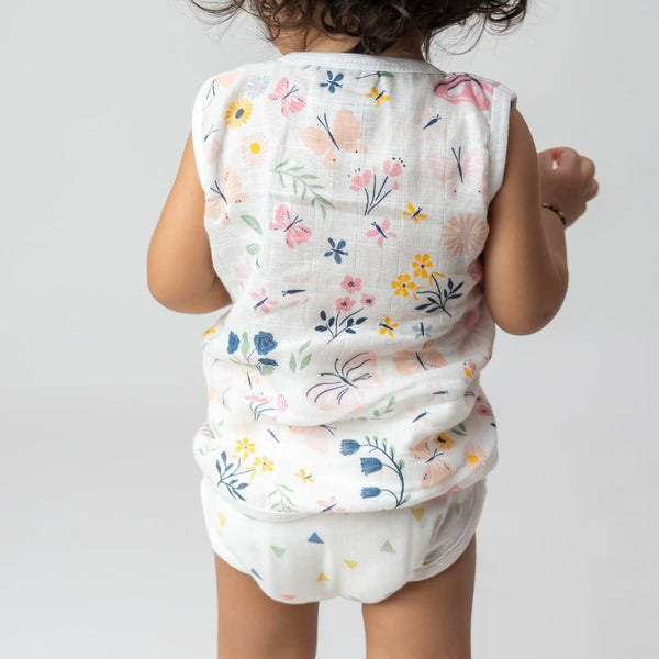 Breeze Baby Vests and nappies Pack of 3 sets - Blooming child