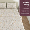 Emrald Super Soft Microfiber Set of 4- Bed In A Bag, Ivory