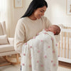 Bubblegum Pom Pom 100% cotton knitted Summer AC blanket 0 - 3 years