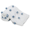 Whimsical Pom Pom 100%cotton knitted Summer AC blanket 0- 3 years