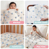 Whimsical Pom Pom 100%cotton knitted Summer AC blanket 0- 3 years