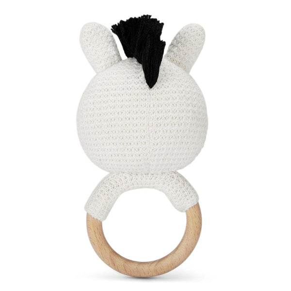 Teether- Stripe, White