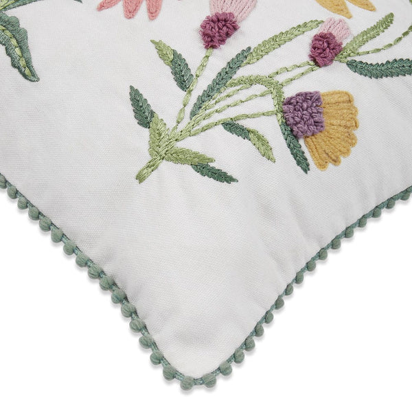 Embroidered Decorative Cushion Cover, Blossom