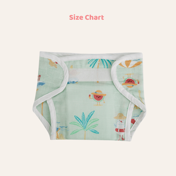 Tropical Twist 100% Cotton Pack of 3 Nappies