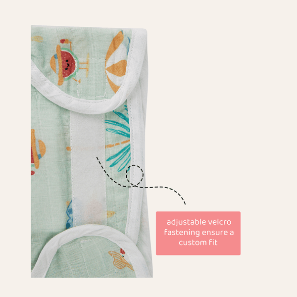 Tropical Twist 100% Cotton Pack of 3 Nappies