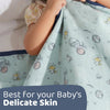 Spacewalk 100% Cotton Muslin Reversible Blanket for New Born Baby| 0-2 Years