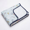 Spacewalk 100% Cotton Muslin Reversible Blanket for New Born Baby| 0-2 Years
