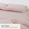 Momoiro Stripe 100% Cotton Double Bedsheet, 186TC