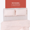 Momoiro Stripe 100% Cotton Double Bedsheet, 186TC