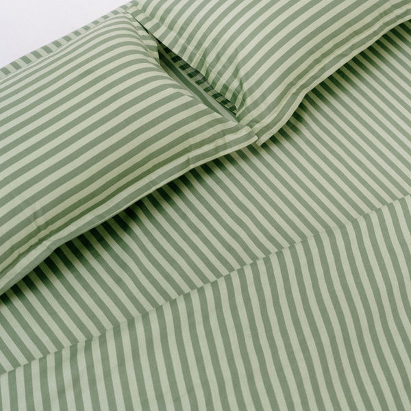 Tokiwairo Stripe 100% Cotton Double Bedsheet, 186TC