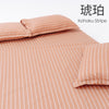 Kohaku Stripe, 100% Cotton King Size Bedsheet, 186 TC