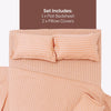 Kohaku Stripe 100% Cotton Double Bedsheet, 186TC