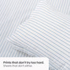 Ruri Stripe 100% Cotton Double Bedsheet, 186TC