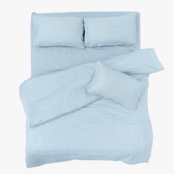 Seiran Stripe 100% Cotton Double Bedsheet, 186TC
