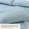 Seiran Stripe 100% Cotton Double Bedsheet, 186TC