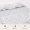 Kohana Stripe 100% Cotton Double Bedsheet, 186TC