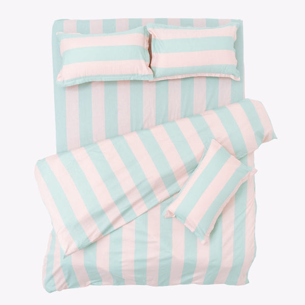 Nagomi Stripe 100% Cotton Double Bedsheet, 186TC