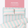Nagomi Stripe 100% Cotton Double Bedsheet, 186TC