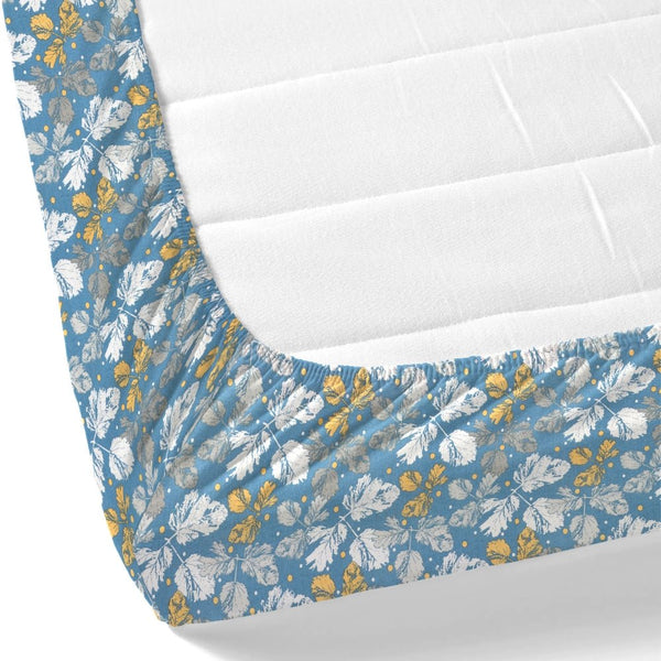 Golden Birch Symphony Single Fitted Size Bedsheet, 186 TC
