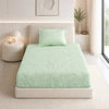 Verdant Whispers of Giverny Single Fitted Size Bedsheet, 186 TC