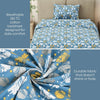 Golden Birch Symphony Single Fitted Size Bedsheet, 186 TC