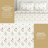 Rose Serenity, 100% Cotton King Size Bedsheet, 186 TC