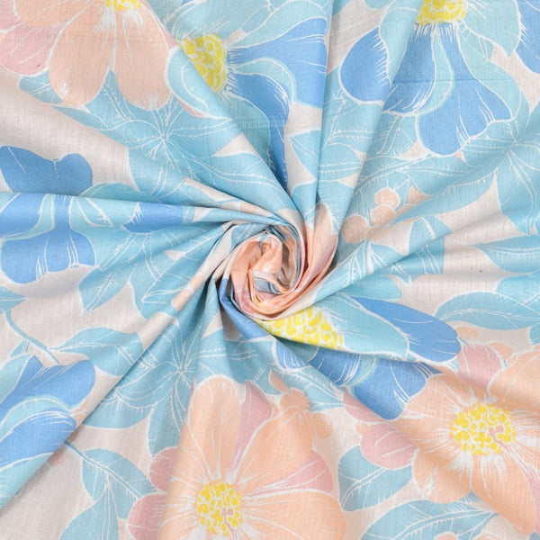 Petal Veil 100% Combed Cotton 144 TC King Flat Bedsheet
