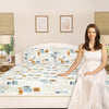 Zarava 100% Cotton King Bedsheet, 144 TC