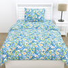Everbelle 100% Cotton Single Flat 186 TC Bedsheet, Blue