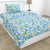 Everbelle 100% Cotton Single Flat 186 TC Bedsheet, Blue