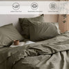 Organic Cotton Bedsheet - Verdant Haze 300 TC Percale
