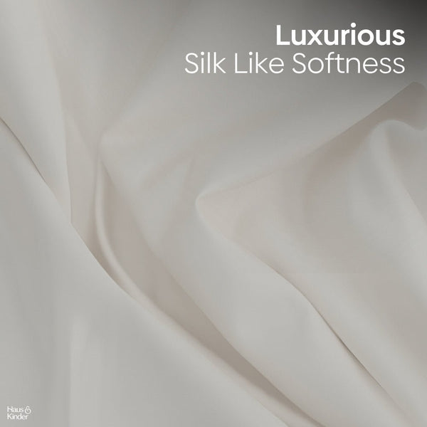Luxury 300 TC Sateen 100% Cotton Bedsheet, Timeless Pearl