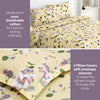 Bold Floral 100% Cotton Double Bedsheet, 144 TC