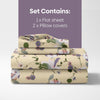 Bold Floral 100% Cotton Double Bedsheet, 144 TC