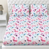 300 TC Satin Royale Bedsheet Floreal Mystique, Multicolor