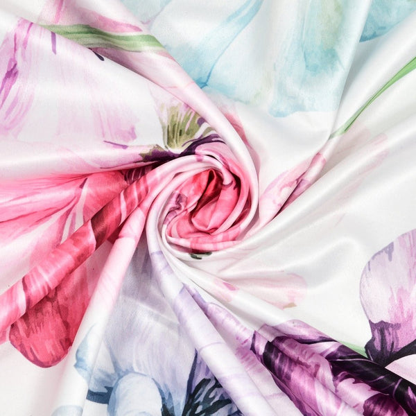 300 TC Satin Royale Bedsheet Floreal Mystique, Multicolor